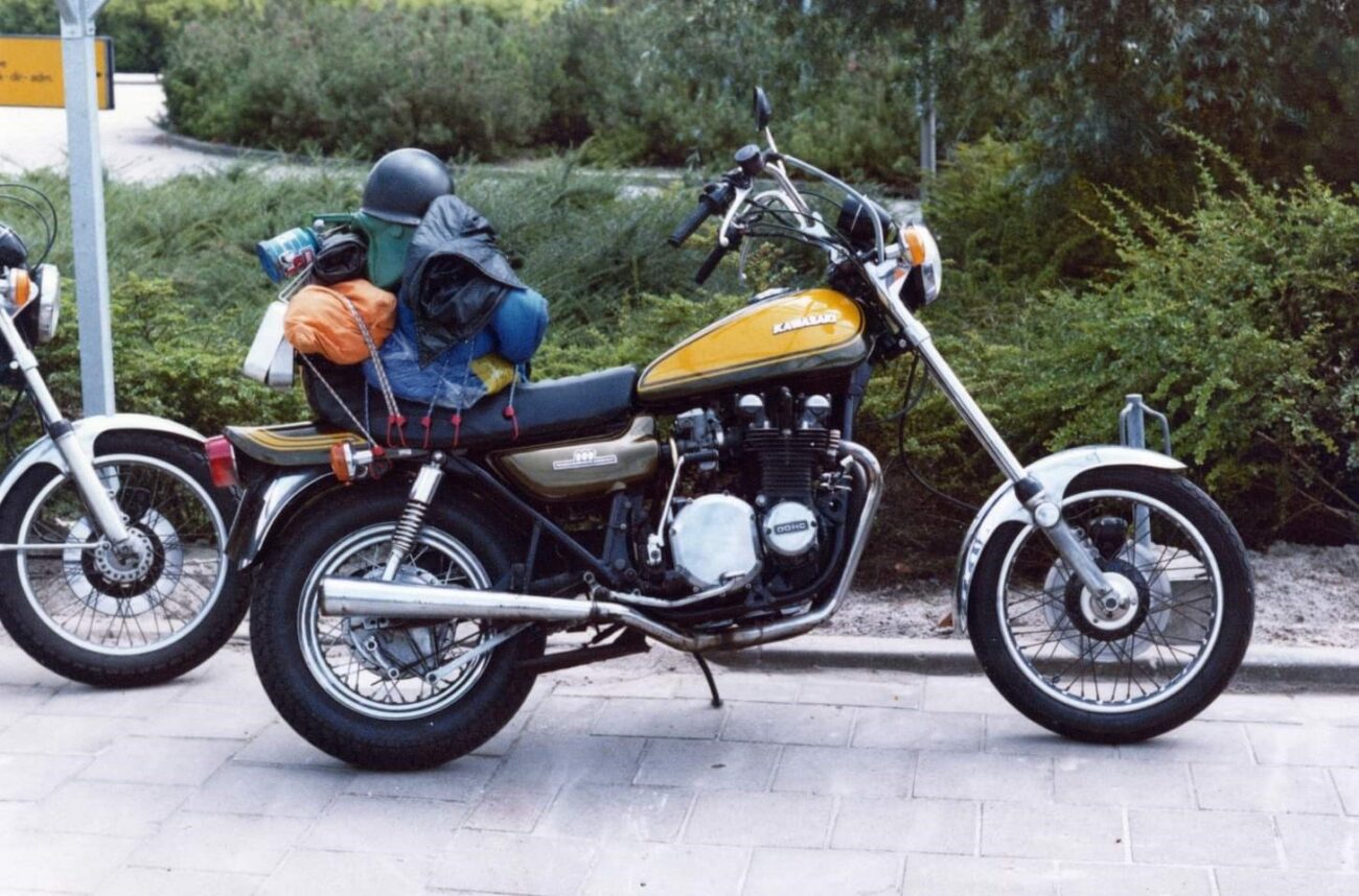 De Kawasaki Z900 toen 'ie nog origineel was.